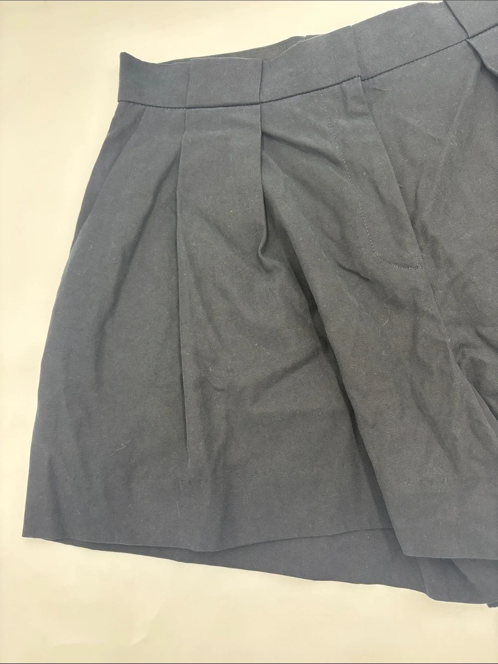 MANGO Greta Pleat Front Shorts